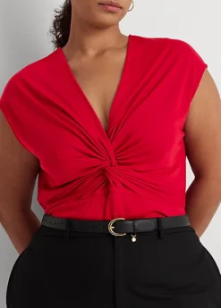 T-shirt Torsadé à Mancherons En Jersey -Pas Cher T-Shirts Hauts Magasin s7 1493919 alternate4