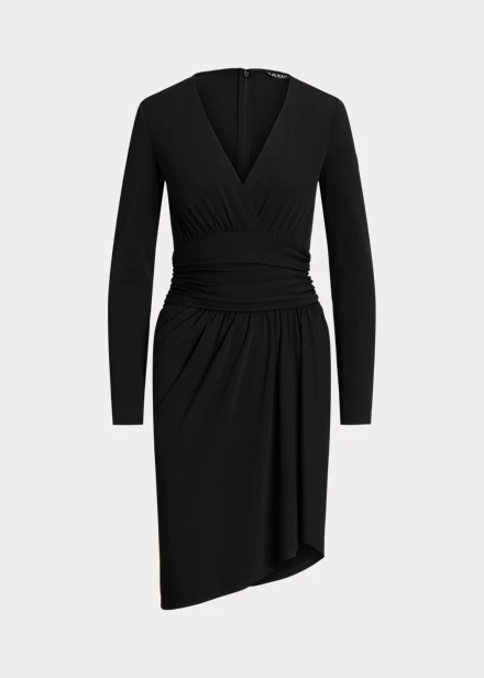 Robe Ruchée Col V Croisé Jersey Stretch 2 Robe Ruchée Col V Croisé Jersey Stretch – Image 2