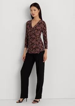 Haut à Motif Fleuri En Jersey Stretch -Pas Cher T-Shirts Hauts Magasin s7 1494151 alternate1