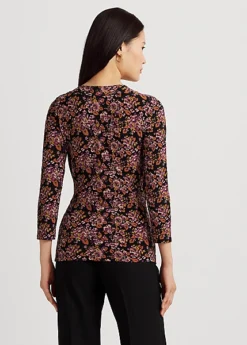 Haut à Motif Fleuri En Jersey Stretch -Pas Cher T-Shirts Hauts Magasin s7 1494151 alternate3