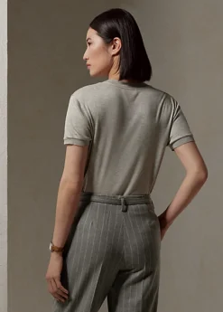 T-shirt RL Décoré En Interlock Mélangé -Pas Cher T-Shirts Hauts Magasin s7 1494197 alternate3