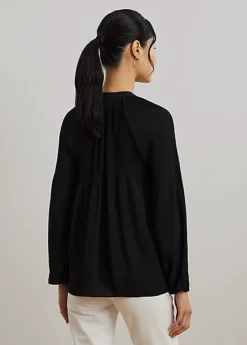 Blouse Plissée En Georgette -Pas Cher T-Shirts Hauts Magasin s7 1494259 alternate3