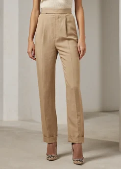 Pantalon Evanne En Lin Mélangé -Pas Cher T-Shirts Hauts Magasin s7 1499818 alternate1