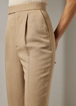 Pantalon Evanne En Lin Mélangé -Pas Cher T-Shirts Hauts Magasin s7 1499818 alternate4