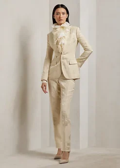 Pantalon Seth En Jacquard Fleuri