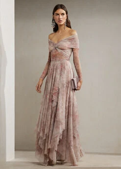 Haut Froncé épaules Dégagées En Tulle 7 Haut Froncé épaules Dégagées En Tulle -Pas Cher T-Shirts Hauts Magasin s7 1499878 alternate1