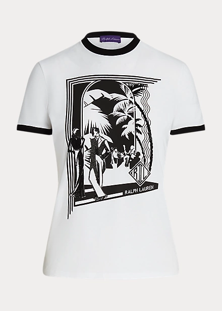 T-shirt Jazz Club Orné Jersey De Coton 2 T-shirt Jazz Club Orné Jersey De Coton – Image 2