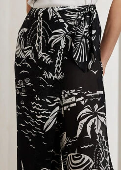 Pantalon Yazmin Motif Plage Gaze De Soie 9 Pantalon Yazmin Motif Plage Gaze De Soie -Pas Cher T-Shirts Hauts Magasin s7 1499881 alternate4