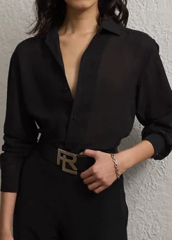 Chemise Capri Décontractée Voile De Lin -Pas Cher T-Shirts Hauts Magasin s7 1499884 alternate4