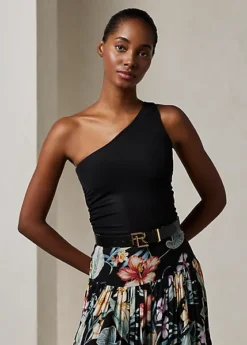 Haut Asymétrique En Interlock Stretch