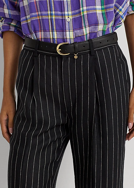 Pantalon 7/8 à Pinces En Lin Milleraies 5 Pantalon 7/8 à Pinces En Lin Milleraies – Image 5