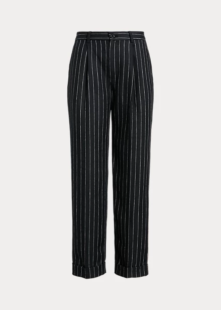 Pantalon 7/8 à Pinces En Lin Milleraies 2 Pantalon 7/8 à Pinces En Lin Milleraies – Image 2