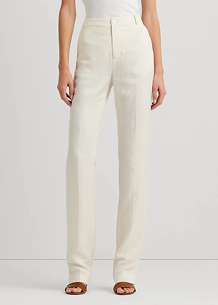 Pantalon En Sergé De Lin Mélangé 3 Pantalon En Sergé De Lin Mélangé – Image 3