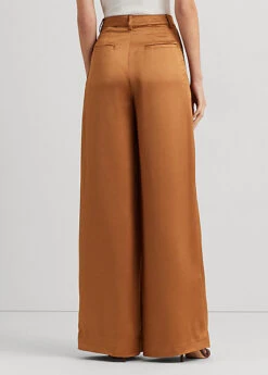 Pantalon Jambe Large à Plis En Charmeuse -Pas Cher T-Shirts Hauts Magasin s7 1500497 alternate3