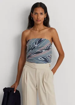 Chemisier Sans Bretelles Rayures Géo