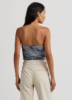 Chemisier Sans Bretelles Rayures Géo -Pas Cher T-Shirts Hauts Magasin s7 1500498 alternate3