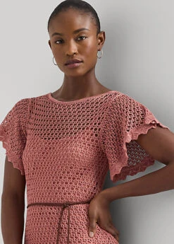 Robe Ceinturée En Pointelle De Lin 9 Robe Ceinturée En Pointelle De Lin -Pas Cher T-Shirts Hauts Magasin s7 1500520 alternate4