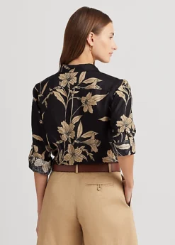 Haut Fleuri En Lin 8 Haut Fleuri En Lin -Pas Cher T-Shirts Hauts Magasin s7 1500569 alternate3