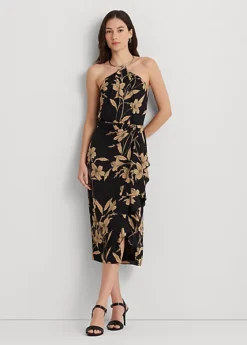 Robe Dos Nu Fleurie En Georgette