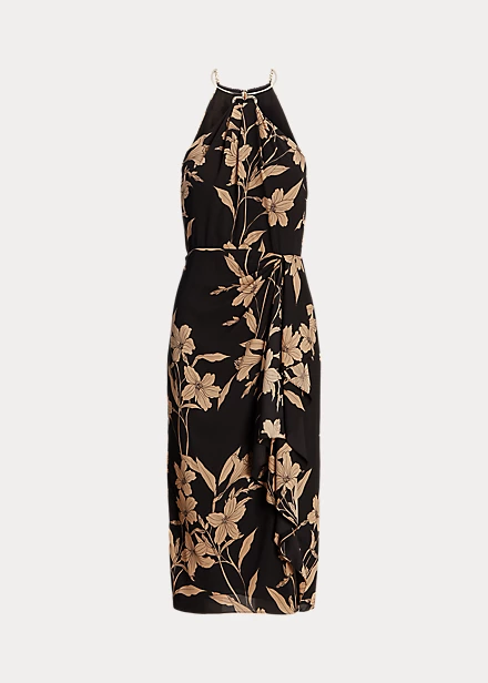 Robe Dos Nu Fleurie En Georgette 2 Robe Dos Nu Fleurie En Georgette – Image 2