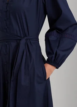 Robe-chemise Ceinturée Coton Et Dentelle 11 Robe-chemise Ceinturée Coton Et Dentelle -Pas Cher T-Shirts Hauts Magasin s7 1500659 alternate5