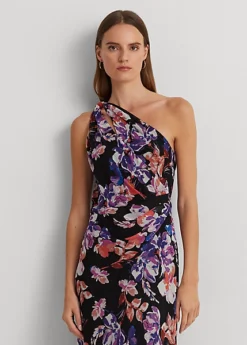 Robe Asymétrique En Georgette Fleurie 7 Robe Asymétrique En Georgette Fleurie -Pas Cher T-Shirts Hauts Magasin s7 1500686 alternate1