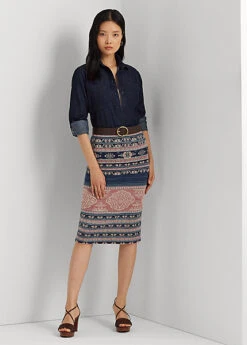 Chemise Denim Avec Pattes D'enroulement -Pas Cher T-Shirts Hauts Magasin s7 1500735 alternate1