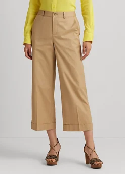 Pantalon 7/8 à Pinces En Sergé De Coton 7 Pantalon 7/8 à Pinces En Sergé De Coton -Pas Cher T-Shirts Hauts Magasin s7 1500753 alternate1