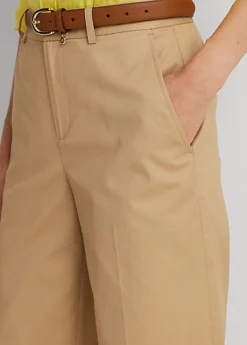 Pantalon 7/8 à Pinces En Sergé De Coton 9 Pantalon 7/8 à Pinces En Sergé De Coton -Pas Cher T-Shirts Hauts Magasin s7 1500753 alternate4