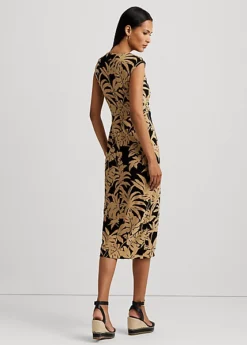 Robe Nouée à Motif Palmes En Jersey -Pas Cher T-Shirts Hauts Magasin s7 1500756 alternate3