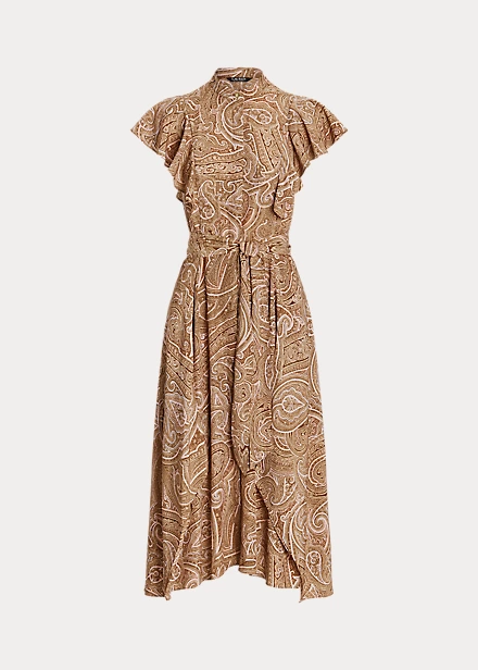 Robe-chemise Ceinturée En Crêpe De Chine 2 Robe-chemise Ceinturée En Crêpe De Chine – Image 2