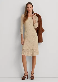 Robe En Tricot Pointelle