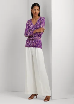 Haut Col En V Croisé En Jersey -Pas Cher T-Shirts Hauts Magasin s7 1500788 alternate1