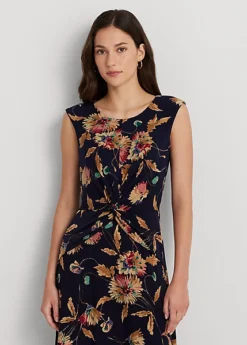 Robe Torsadée Stretch En Jersey Fleuri 7 Robe Torsadée Stretch En Jersey Fleuri -Pas Cher T-Shirts Hauts Magasin s7 1500821 alternate1