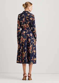 Robe Mi-longue Col En V Croisé En Crêpe -Pas Cher T-Shirts Hauts Magasin s7 1502748 alternate3