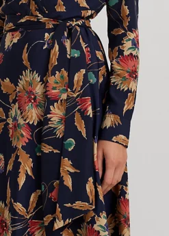 Robe Mi-longue Col En V Croisé En Crêpe -Pas Cher T-Shirts Hauts Magasin s7 1502748 alternate4