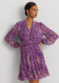 Robe Manches Effet Blousant En Georgette -Pas Cher T-Shirts Hauts Magasin s7 1502749 alternate1