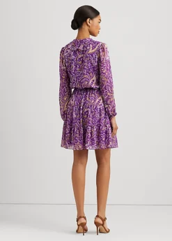 Robe Manches Effet Blousant En Georgette -Pas Cher T-Shirts Hauts Magasin s7 1502749 alternate3