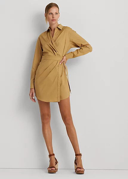 Robe-chemise Portefeuille Coton Stretch 1 Robe-chemise Portefeuille Coton Stretch