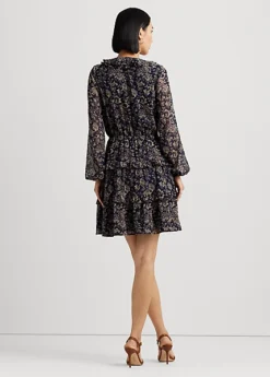 Robe Col En V Croisé Georgette Froissée -Pas Cher T-Shirts Hauts Magasin s7 1502751 alternate3