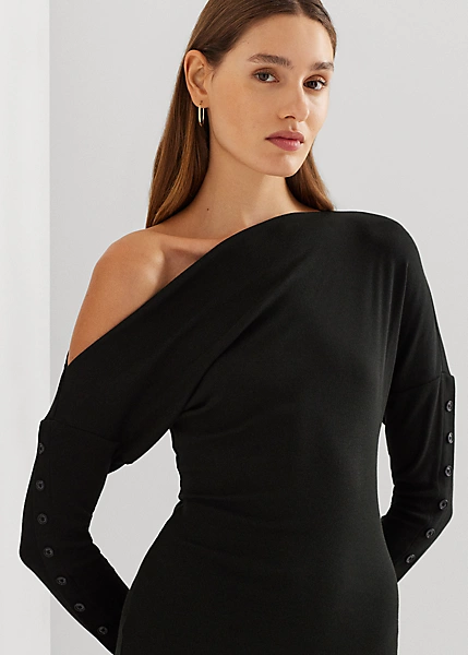 Robe Aux épaules Dégagées Avec Boutons 5 Robe Aux épaules Dégagées Avec Boutons – Image 5