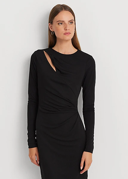 Robe De Cocktail Plissée Jersey Stretch 3 Robe De Cocktail Plissée Jersey Stretch – Image 3