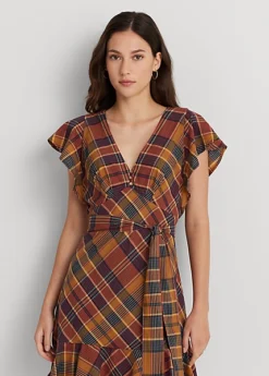 Robe Ceinturée En Coton Madras -Pas Cher T-Shirts Hauts Magasin s7 1502807 alternate1