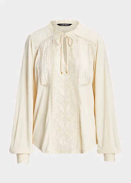 Haut Lavallière Brodé En Jersey 2 Haut Lavallière Brodé En Jersey – Image 2