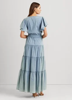 Maxi Robe Gitane En Chambray -Pas Cher T-Shirts Hauts Magasin s7 1502859 alternate3