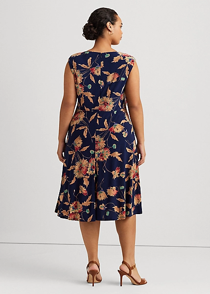 Robe Sans Manches à Boucle En Georgette 4 Robe Sans Manches à Boucle En Georgette – Image 4