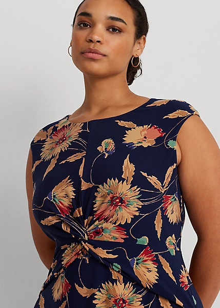 Robe Sans Manches à Boucle En Georgette 5 Robe Sans Manches à Boucle En Georgette – Image 5